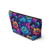 Load image into Gallery viewer, Accessory Pouch - Neon Flowers
