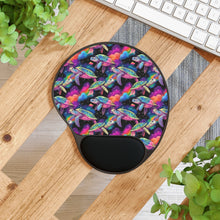 Load image into Gallery viewer, Mouse Pad With Wrist Rest - Galaxy Turtle
