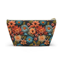 Load image into Gallery viewer, Accessory Pouch - Fall Floral Knit
