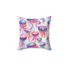 Load image into Gallery viewer, Decorative Throw Pillow - Rainbow Jellyfish
