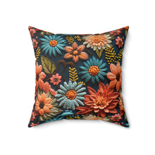 Load image into Gallery viewer, Decorative Throw Pillow - Fall Floral Knit
