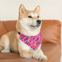 Load image into Gallery viewer, Pet Bandana Collar - Multi Color Hearts
