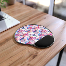 Load image into Gallery viewer, Mouse Pad With Wrist Rest - Rainbow Jellyfish
