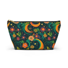 Load image into Gallery viewer, Accessory Pouch - Green Floral Moon
