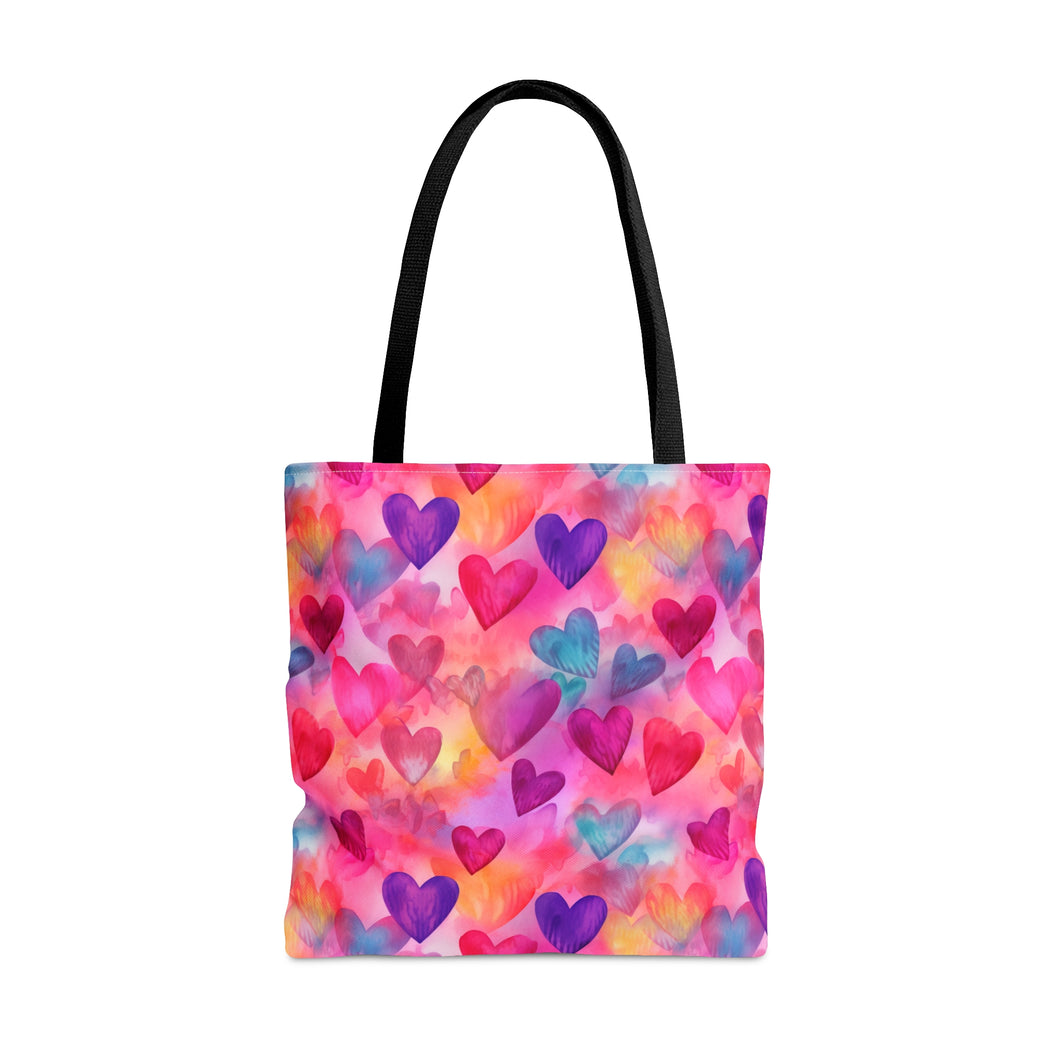 Tote Bag - Multi Color Hearts