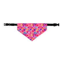 Load image into Gallery viewer, Pet Bandana Collar - Multi Color Hearts
