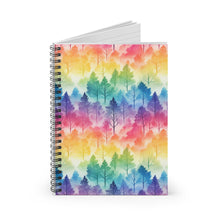 Load image into Gallery viewer, Ruled Spiral Notebook - Ombre Forest
