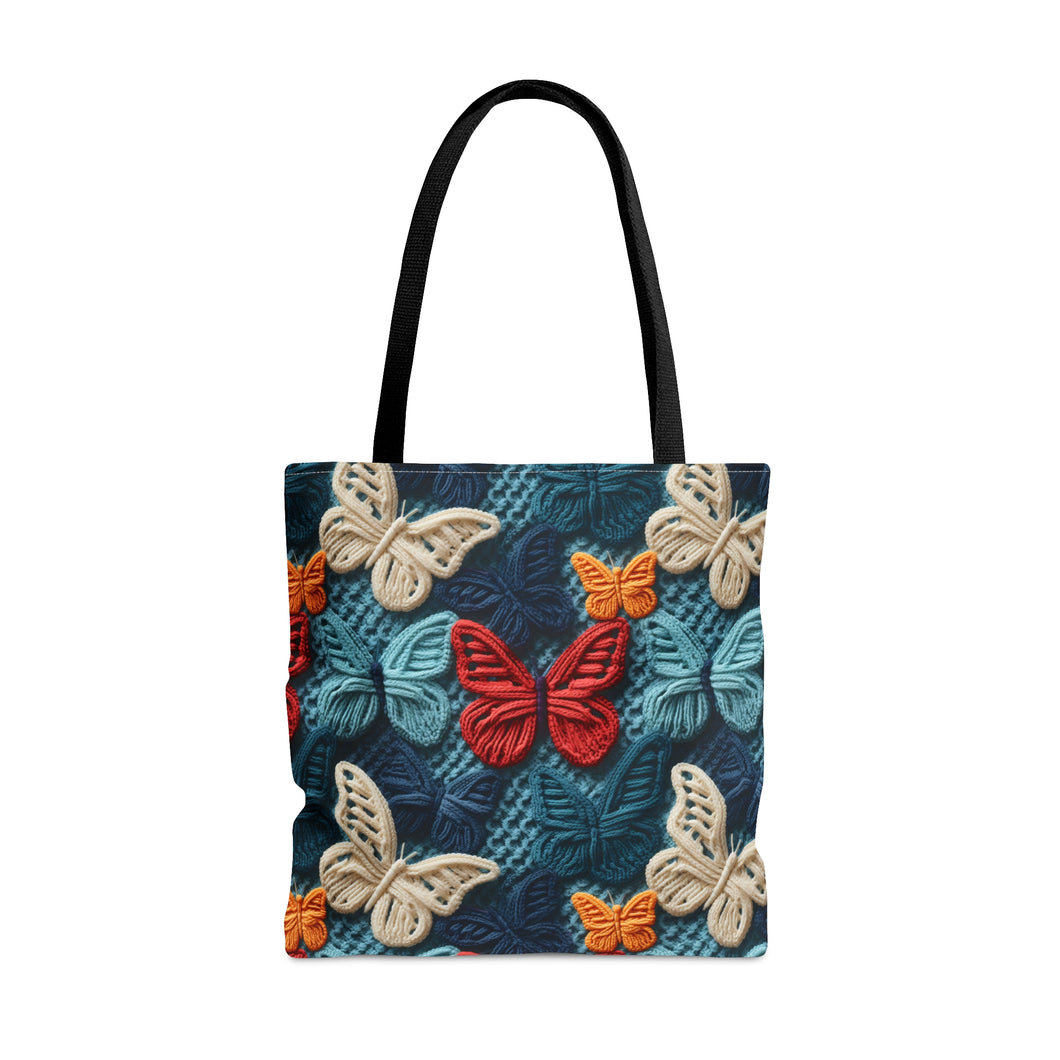 Tote Bag - Fall Knit Butterflies