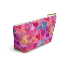 Load image into Gallery viewer, Accessory Pouch - Multi Color Hearts
