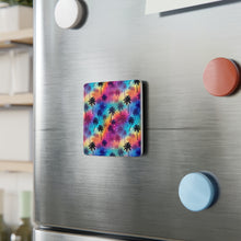 Load image into Gallery viewer, Porcelain Magnet - Square - Rainbow Palm Trees
