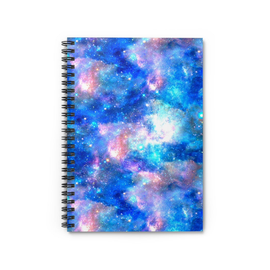 Ruled Spiral Notebook - Bright Galaxy