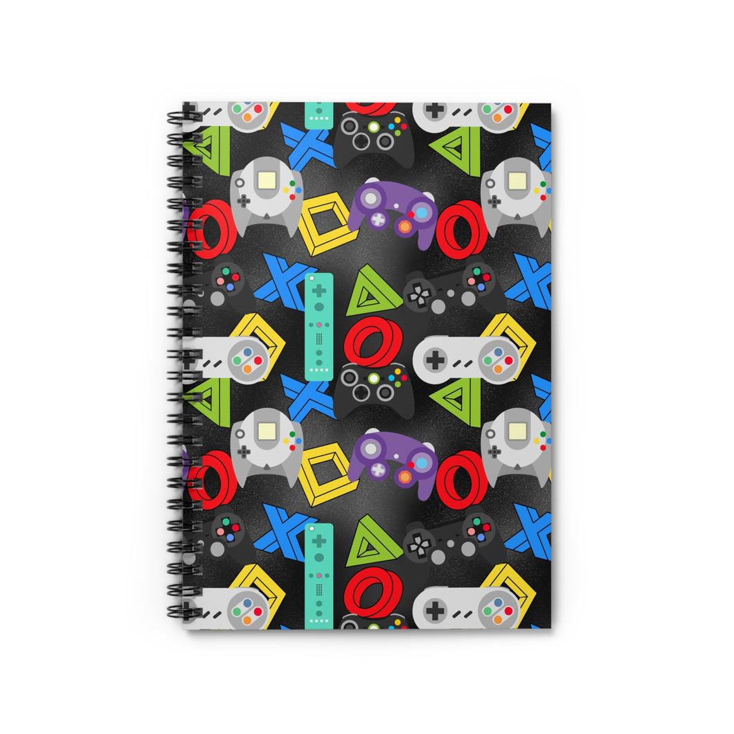Ruled Spiral Notebook - Gamer