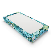 Load image into Gallery viewer, Baby Changing Pad Cover - Blue Florals
