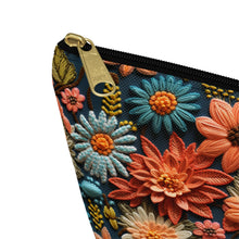 Load image into Gallery viewer, Accessory Pouch - Fall Floral Knit
