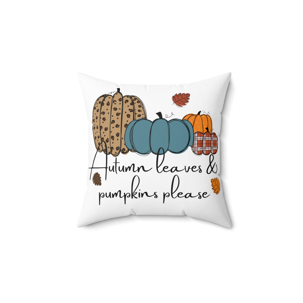 Decorative Throw Pillow - Autumn Pumpkins