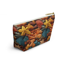 Load image into Gallery viewer, Accessory Pouch - Paper Mache Leaves
