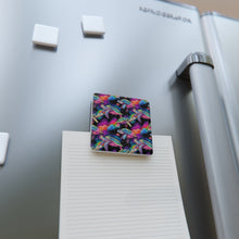 Load image into Gallery viewer, Porcelain Magnet - Square - Galaxy Turtle
