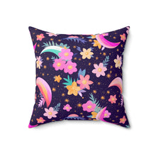 Load image into Gallery viewer, Decorative Throw Pillow - Floral Nights
