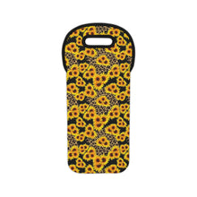 Load image into Gallery viewer, Wine Tote Bag - Leopard Sunflowers
