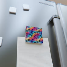 Load image into Gallery viewer, Porcelain Magnet - Square - Rainbow Palm Trees
