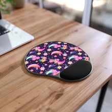 Load image into Gallery viewer, Mouse Pad With Wrist Rest - Floral Nights
