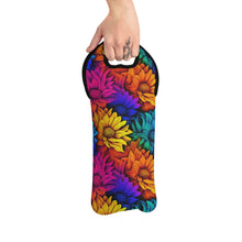Load image into Gallery viewer, Wine Tote Bag - Rainbow Sunflower
