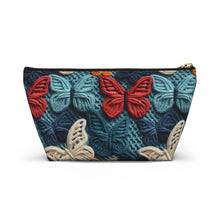 Load image into Gallery viewer, Accessory Pouch - Fall Knit Butterflies
