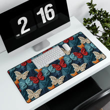 Load image into Gallery viewer, Desk Mat - Fall Knit Butterflies
