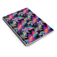Load image into Gallery viewer, Ruled Spiral Notebook - Galaxy Turtles
