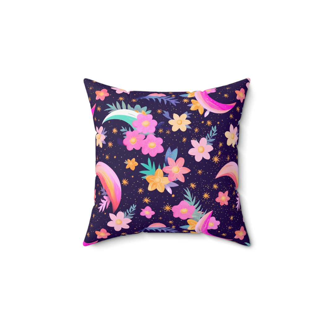 Decorative Throw Pillow - Floral Nights