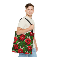 Load image into Gallery viewer, Tote Bag - Poinsetta Knit
