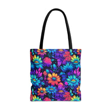 Load image into Gallery viewer, Tote Bag - Neon Florals
