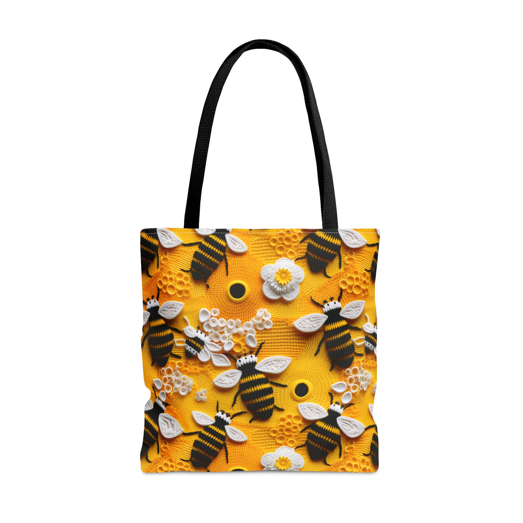 Tote Bag - Knitted Bees