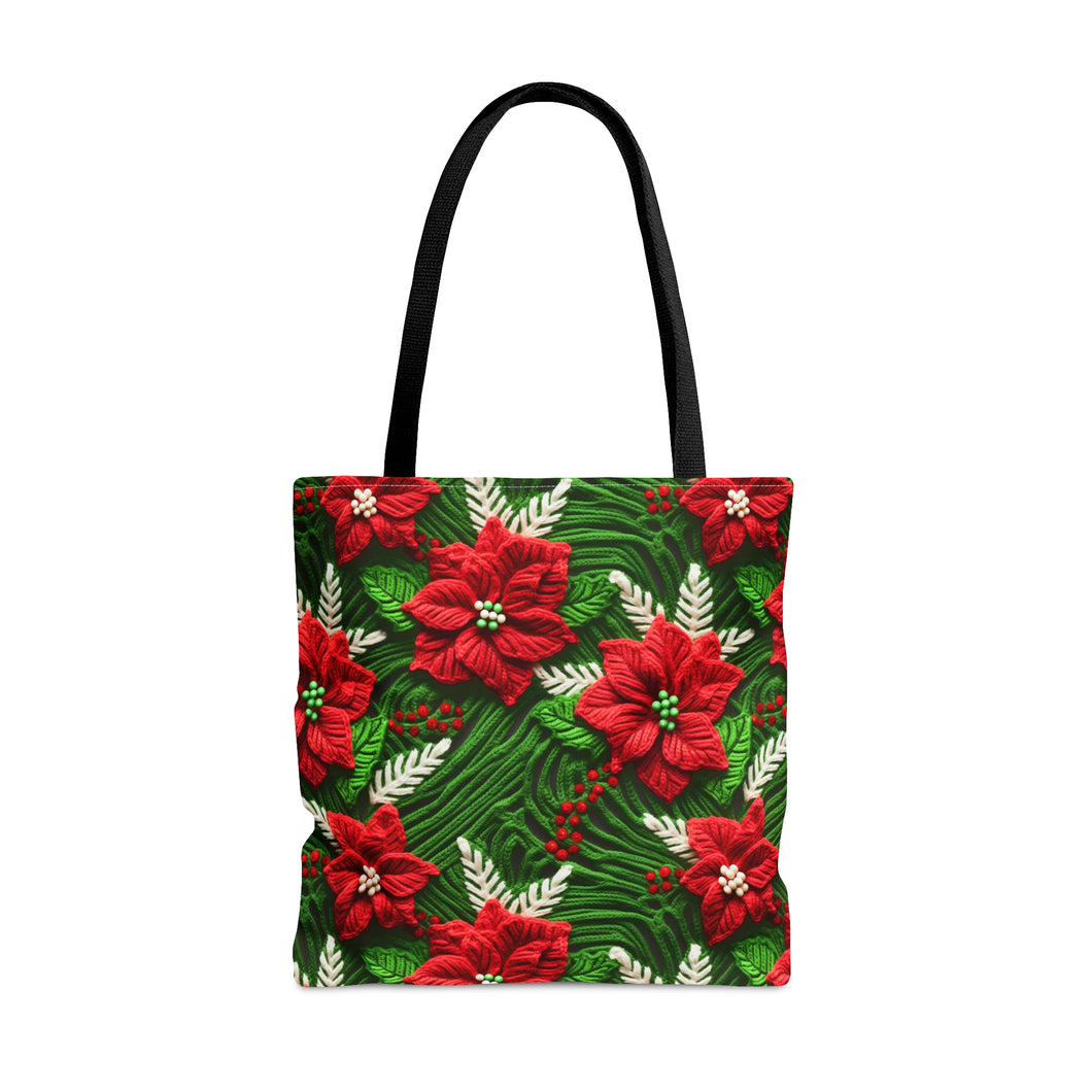 Tote Bag - Poinsetta Knit
