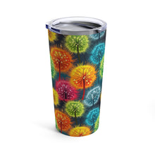 Load image into Gallery viewer, Tumbler 20oz - Rainbow Blow Flowers
