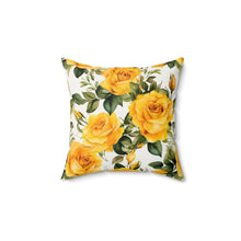 Load image into Gallery viewer, Decorative Throw Pillow - Yellow Roses
