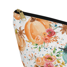 Load image into Gallery viewer, Accessory Pouch - Floral Pumpkin
