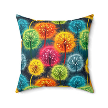 Load image into Gallery viewer, Decorative Throw Pillow - Rainbow Blow Flowers
