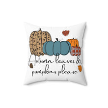Load image into Gallery viewer, Decorative Throw Pillow - Autumn Pumpkins

