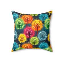 Load image into Gallery viewer, Decorative Throw Pillow - Rainbow Blow Flowers
