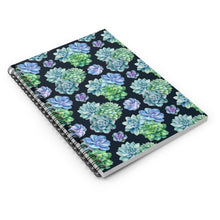 Load image into Gallery viewer, Ruled Spiral Notebook - Succulent
