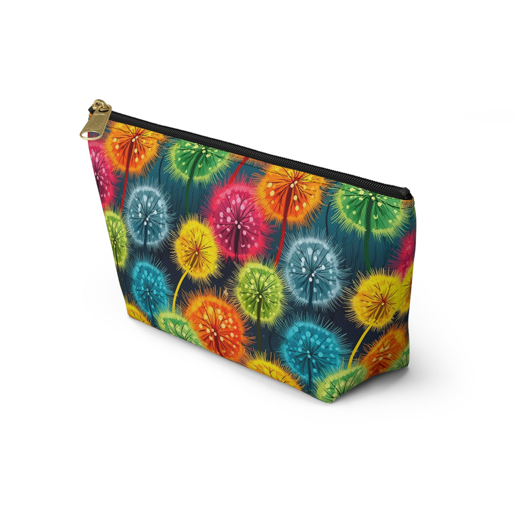 Accessory Pouch - Rainbow Blow Flowers