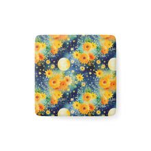 Load image into Gallery viewer, Porcelain Magnet - Square - Full Moon Floral
