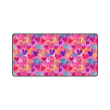 Load image into Gallery viewer, Desk Mat - Multi Color Hearts
