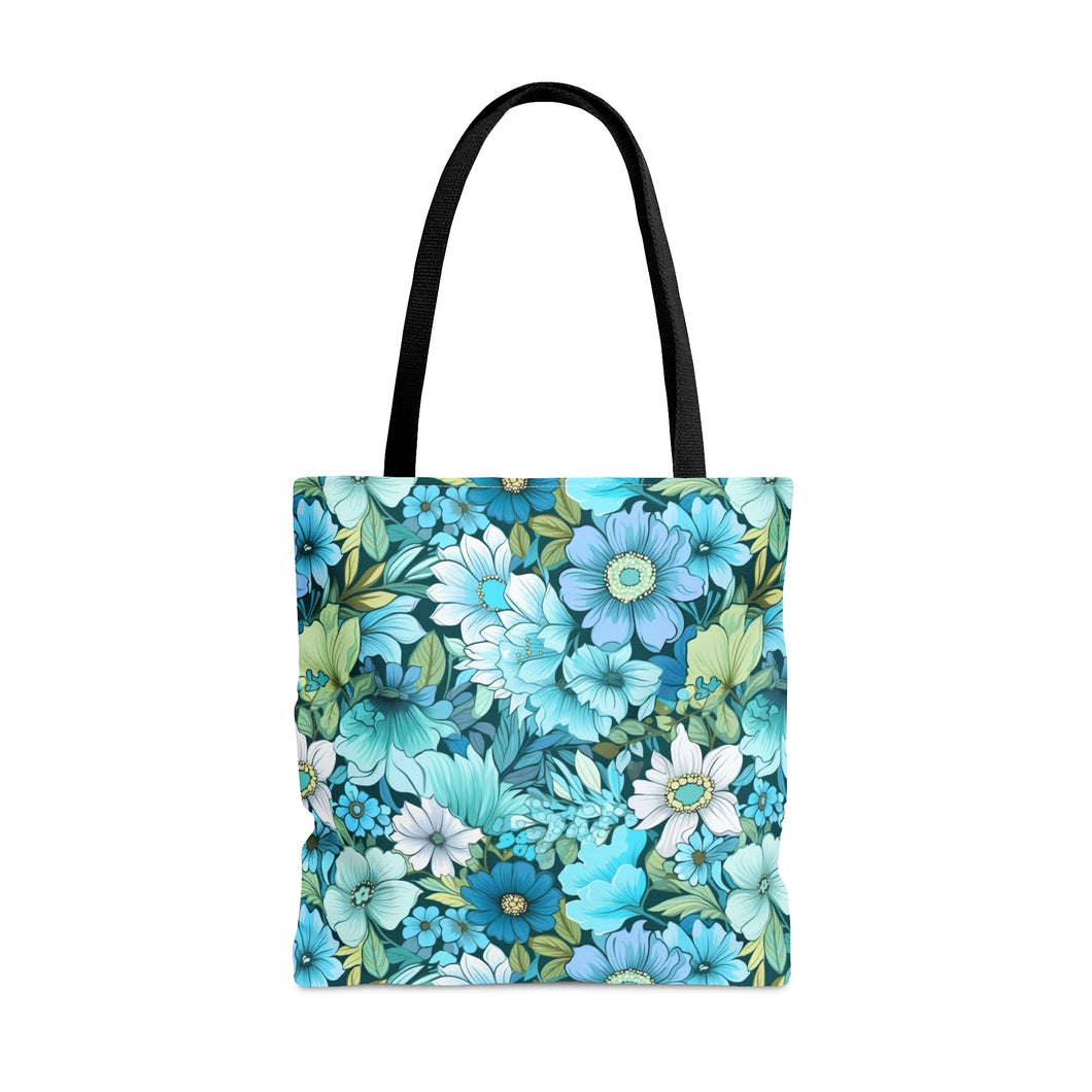 Tote Bag - Blue Floral