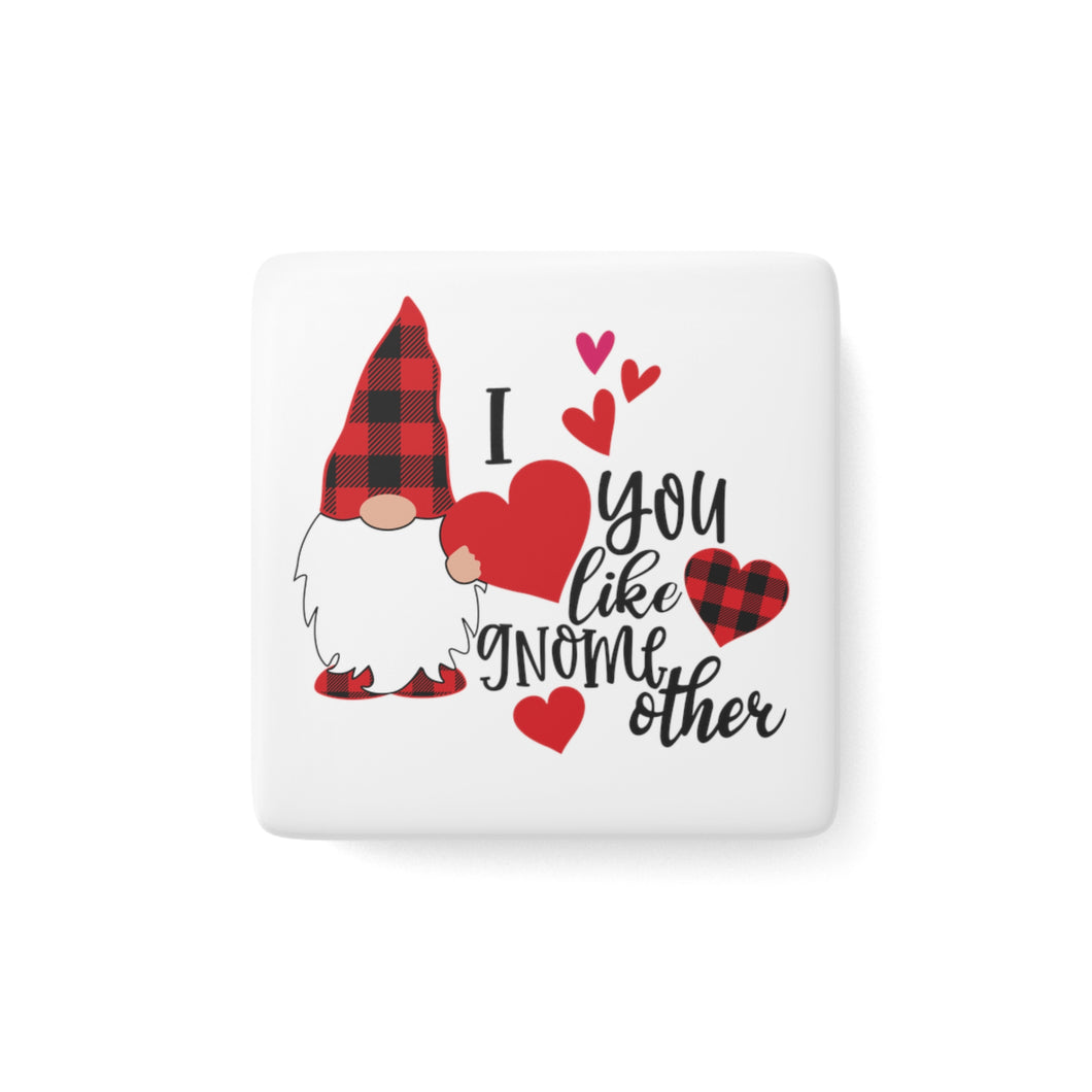Porcelain Magnet - Square - Gnome Other