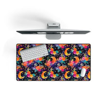 Load image into Gallery viewer, Desk Mats - Rainbow Floral Moon
