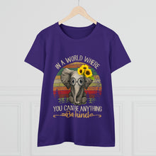 Load image into Gallery viewer, Women&#39;s Midweight Cotton Tee - Be Kind

