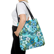 Load image into Gallery viewer, Tote Bag - Blue Floral
