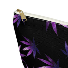 Load image into Gallery viewer, Accessory Pouch w/ T-bottom - Purple Weeds

